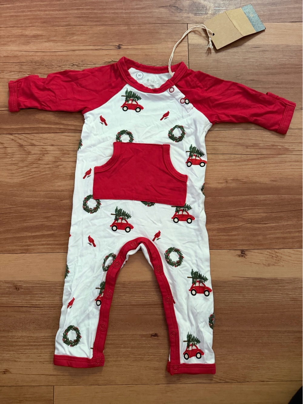 Kyte baby wreath newborn longall  newborn longall christmas